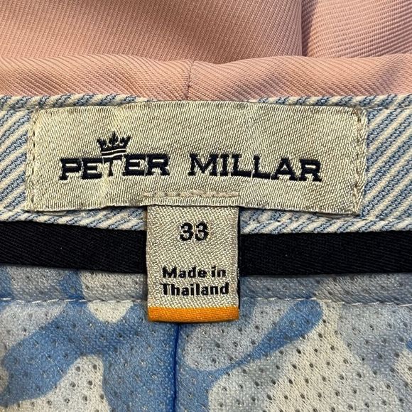 PETER MILLAR Salem Performance Short Palmer Pink Men’s Size 33 - Picture 8 of 8